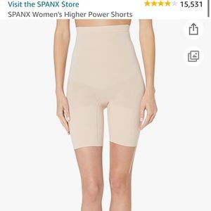 BNWT Spanx high power shorts- beige